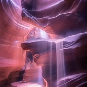 Celestial Vortex: Antelope Canyon's Ethereal Illumination by Philip Dizon