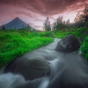 Harmony of Elements: Mayon's Dance of Fire and Water